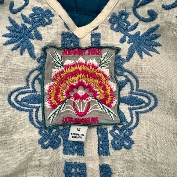 Johnny Was Pearl Camo Harriet Linen Tank Top - Picture 8 of 12